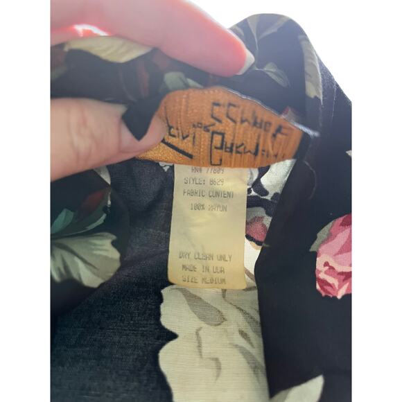 Vintage Toni Garment for CC Magic Floral 1 Button Blazer SzM - Picture 9 of 12